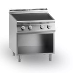 Cucina elettrica in vetroceramica MDLR 4 zone di cottura Vano aperto Modello CL9080PVE