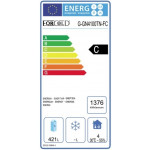 Tavolo Refrigerato 4 porte In acciaio inox AISI 210 ForCold  GN1/1 (cm 53 x 32,5) ventilato Modello M-GN4100TN-FC MONOBLOCCO