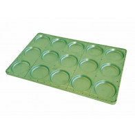 TEGLIA PER HAMBURGER IN LAMIERA ALLUMINATA 15 FORME Modello TREPH14T