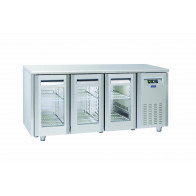 Tavolo Refrigerato Ventilato TROPICALIZZATO con Porte autochidenti Modello QRG3100SG
