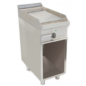 Fry Top a Gas CI Modello RisFry016 PIASTRA RIGATA Vano a Giorno Potenza kW 6