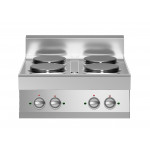 Cucina elettrica 4 piastre tonde MDLR Modello F7070PCET