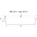 Vasca termica da incasso a bagnomaria Modello VBC311