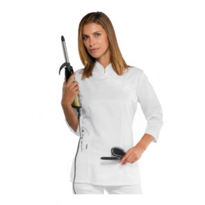Casacca Taipei da donna MANICA 3/4  65% Poliestere 35% Cotone Bianco Disponibile in diverse taglie Modello 002410T