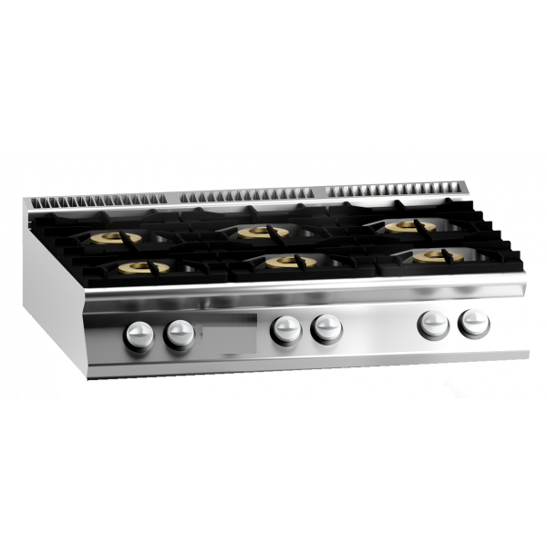 Cucina a gas MDLR 6 fuochi Modello CL90120PCGBT