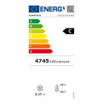Freezer verticale statico con agitatore Modello FR372VSTBLACK Con porta a vetro