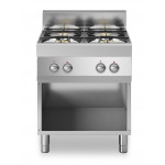Cucina a gas 4 fuochi MDLR Armadio aperto Modello F7070PCGBA