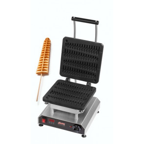 Piastra per Waffel con piastra per 4 waffel tipo lolly da 60x230x25 mm , su stecco Modello THERMOCOOK 1 + W-TC-LOLLY-G