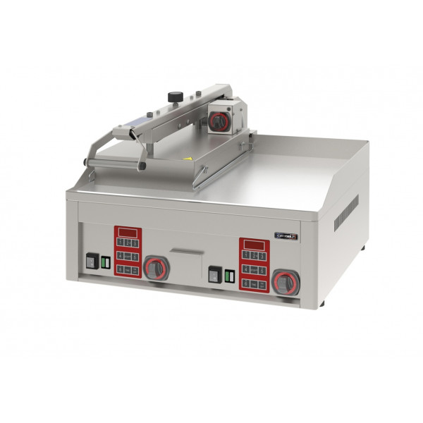 Frytop elettrico semiautomatico con 1 coperchio CLN doppio Modello CGRCAD1RB