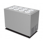 Espositore per gelato mantecato UCQ Modello VIAVENETOCOMBI8C