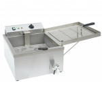 Friggitrice Elettrica Da banco con rubinetto Modello FDF11 Potenza KW 3