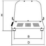 Espositore/Vetrinetta Vista Calda due piani Modello Vista P2 Brioches Potenza 300W