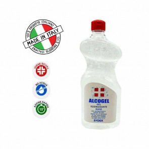 Gel Mani disinfettante ad ampio spettro di efficacia contro Virus e Spore presidio medico chirurgico Confezione di 12 flaconi di 1000 ml Modello ALCOGEL12LT