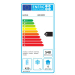Armadio Frigo statico in acciaio Modello AKD600R Verniciato bianco Display digitale