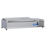 Vetrina refrigerata porta bacinelle Modello VRX12/38SS - 3 x GN1/3 + 1 GN 1/2 in acciaio INOX