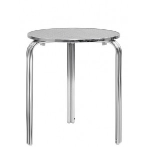 Tavolo da esterno TESR Struttura in alluminio, piano in acciaio inox Modello 100-MTA011A