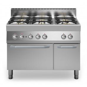 Cucina a gas 6 fuochi MDLR Forno elettrico ventilato Modello F70110CFGEB