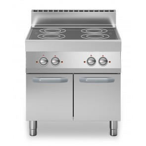 Cucina elettrica a infrarossi 4 zone MDLR Armadio con porte Modello F7080PVEP
