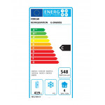 Armadio Frigo Refrigerato Statico Eco Modello G-ER600SS Struttura esterna in acciaio inox