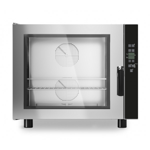 Forno elettrico a convezione con umidificatore MDLR per gastronomia Porta a bandiera Modello GEU611P