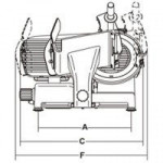 Affettatrice a gravità Modello CANOVA 250 TOP