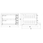 Forno pizza elettrico Modello VULCANO 2 camere di cottura indipendenti isolate termicamente
