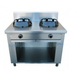 Cucina wok CI N.2 fuochi Potenza bruciatori a scelta Modello RisCu033