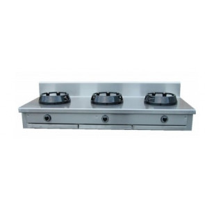 Cucina wok CI N.3 fuochi Potenza bruciatori a scelta Modello RisCu038