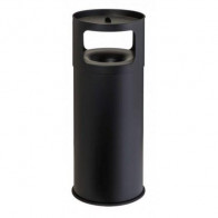 Posacenere gettacarte Antifuoco MDL in metallo verniciato con polveri epossidiche colore nero Con Sabbia Modello 775091