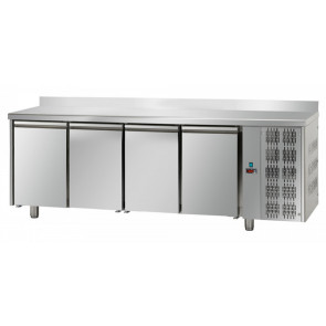 Tavolo Refrigerato quattro porte Modello TF04MIDGNAL In acciaio inox