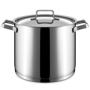 Pentola con coperchio in acciaio inox adatte anche con cucine a induzione Modello P4580
