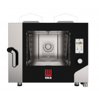 Forno a gas combinato convezione vapore con TOUCH CONTROL Modello MKF464GTS Capacità : N° 4 teglie (600x400 mm) Potenza elettrica Kw 0,30 Capacità termica nominale Kw 9