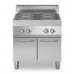 Cucina elettrica a infrarossi 4 zone MDLR Armadio con porte Modello F7080PVEP