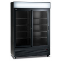 Armadio Frigo Refrigerato ventilato 2 porte Modello CL1300V2GCSLBLACK