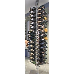 Espositore per bottiglie di vino bollicine/champagnotta design verticale a torre Capacità bottiglie 136 colore trasparente Modello TOWER BOLLICINE