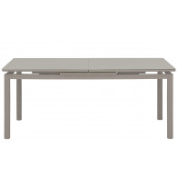 Tavolo da interno TESR Struttura in alluminio verniciato, piano allungabile in vetro temperato antigraffio Modello 1810-SD85