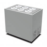 Espositore per gelato mantecato UCQ Modello VIAVENETOCOMBI6C