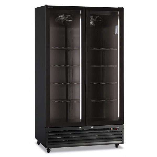 Armadio Frigo Refrigerato ventilato 2 porte battente Modello ICOOL110BLACK