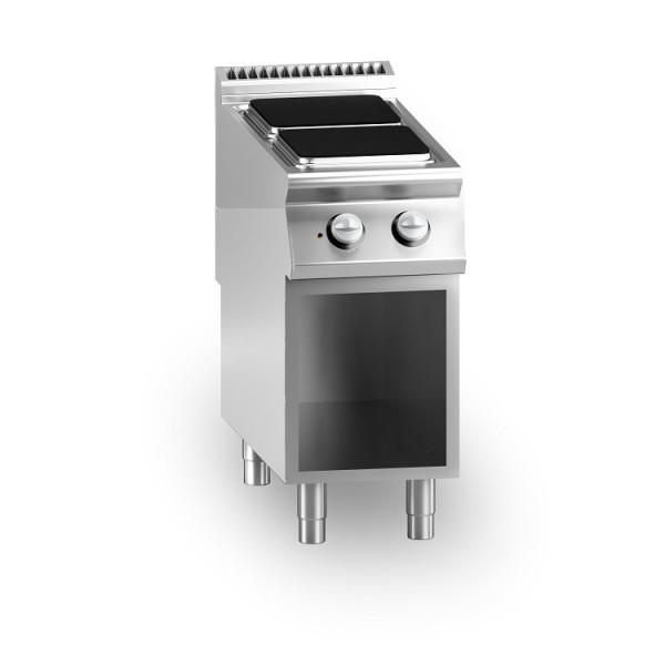 Cucina elettrica MDLR 2 piastre quadre Vano aperto Modello CL7040PCEQ