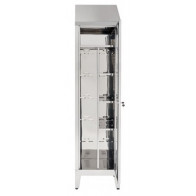 Armadio Portascope in acciaio inox 304 IXP n.1 anta a battente profondità anta cm 40 Modello 69601