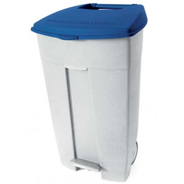 Contenitore mobile a pedale in plastica CONTIPLAST 120L MDL Colore BLU Modello 102535