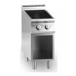 Cucina elettrica in vetroceramica MDLR 2 zone di cottura Vano aperto Modello CL7040PVE