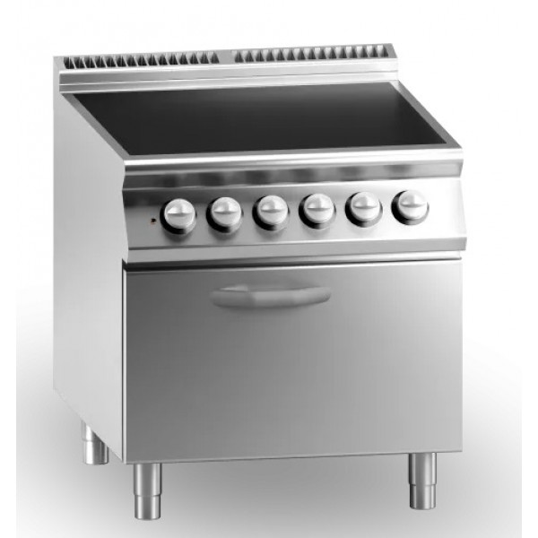 Cucina elettrica in vetroceramica MDLR 4 zone di cottura Forno elettrico Modello CL7080CFVE