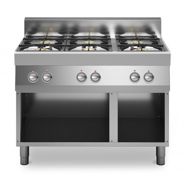 Cucina a gas 6 fuochi MDLR Armadio aperto Modello F70110PCGBA