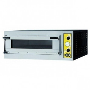 Forno Elettrico Meccanico per pizza PF Modello ALFA 6 1 camera di cottura Porta a vetro N. Pizze 6 (Ø cm 32)