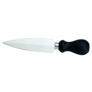 Coltello per formaggio Milano Lama in acciaio inossidabile temperato AISI 420 Manico in gomma antiscivolo Lavabile in lavastoviglie Lama Cm 14 Modello CL1222