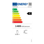 Tavolo retro banco refrigerato ventilato Modello BB400GD con porte a vetro