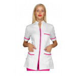 Casacca Florida da donna MEZZA MANICA 100% Poliestere Superdry BIANCO + FUCSIA Disponibile in diverse taglie Modello 002586