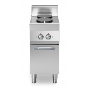 Cucina elettrica 2 piastre tonde MDLR Modello F7040PCEP Armadio con porta