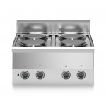 Cucina elettrica 4 piastre potenziate MDLR Modello F6060PCET